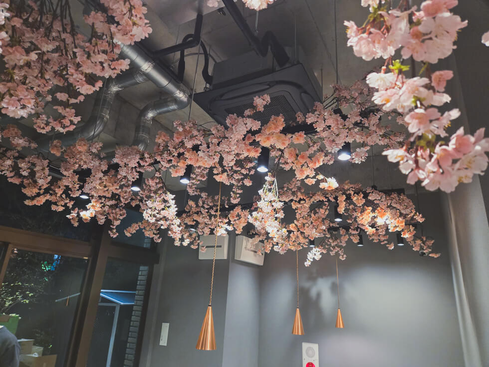 桜の空間装飾