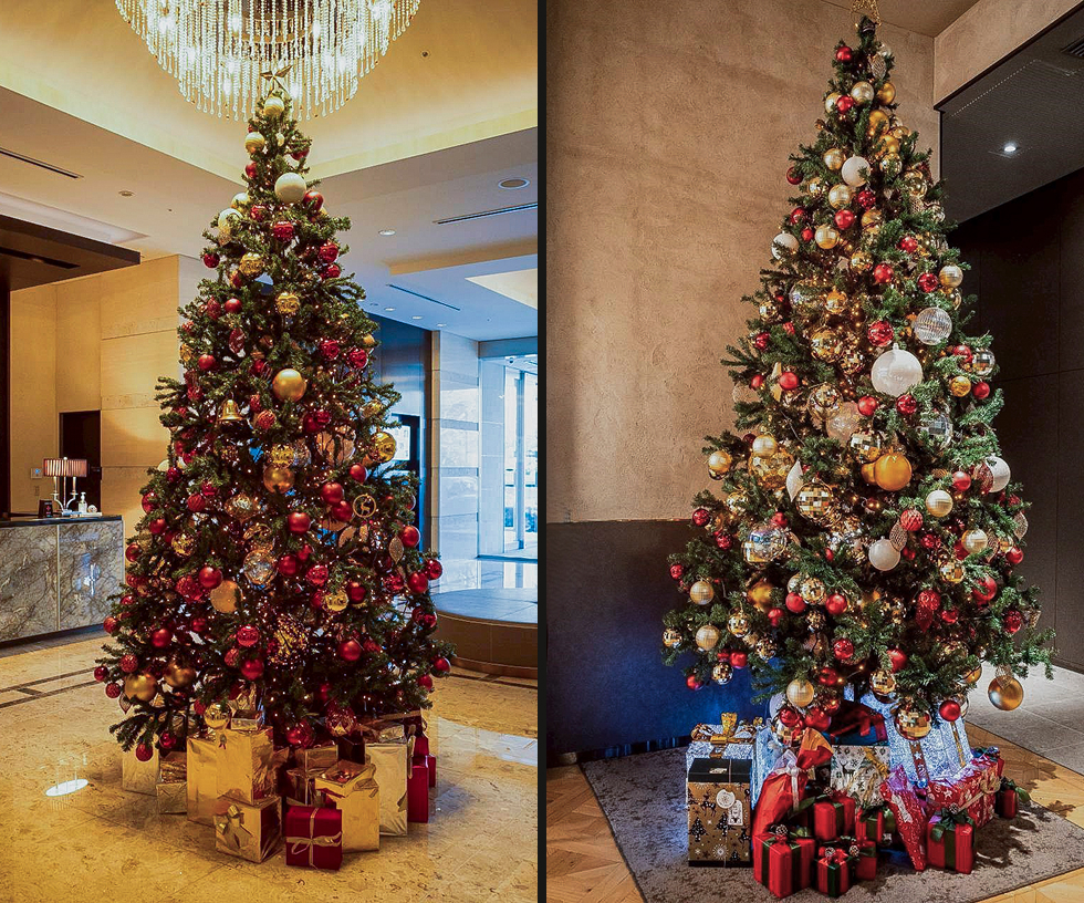 ホテルのクリスマス装飾